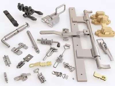 Door latch vol 02 3D model