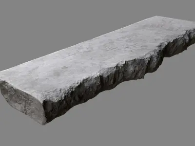 Concrete Debris 08 Low-poly 3D model