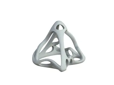 SciFi Cube Object No 64771 Low Poly Shape Low-poly 3D model