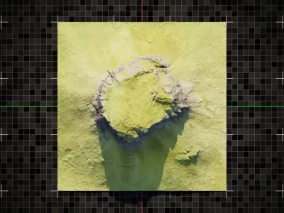 Iceland Mountain 2 3D model