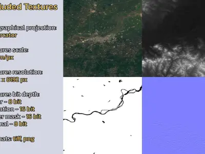 Jiamusi China City Landscape 3D Model 3D model