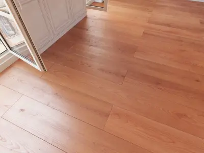 Wooden floor 28 WITHOUT PLUGINS 3D model
