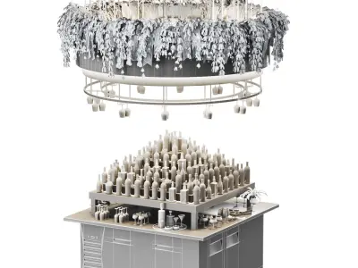 Cocktailbar03-ceiling lighting  Low-poly 3D model