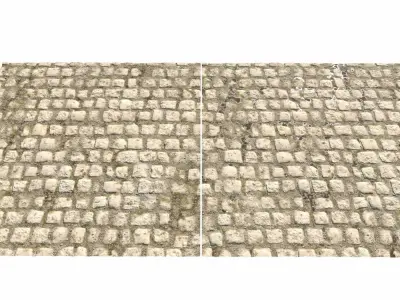 Cobblestone Road 12 PBR Texture