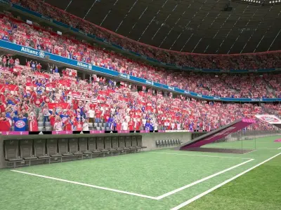 Allianz Arena at Day and Night 3D model