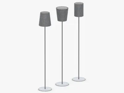 1445 - Floor Lamp Low-poly 3D model