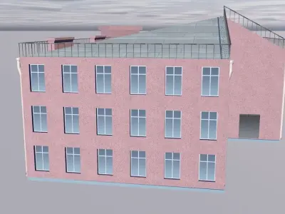 Flat house 3D model