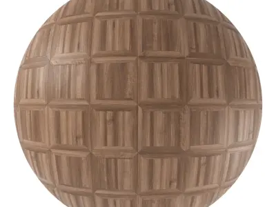 Parquet - Laminate - Wooden floor 4 in 1 3D model 36