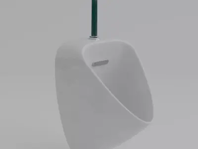 Urinal 3D Model - High-Quality Architectural Asset Low-poly 3D model
