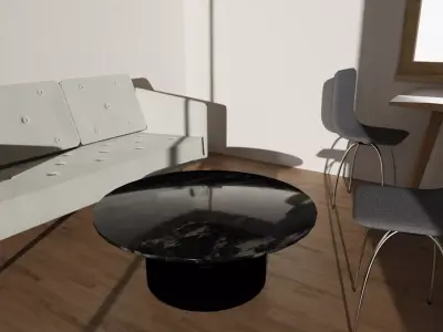 Modern Marble coffee table PBR Low-poly 3D model