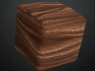 Rough Organic Dark Wood Bark PBR Texture