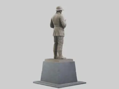 The Silent Soldier monument model 3D model