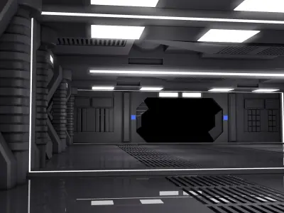 Sci Fi Room 3D model