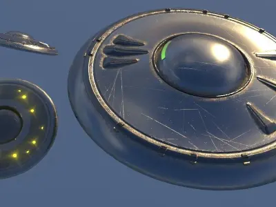 Flying saucer 3D model