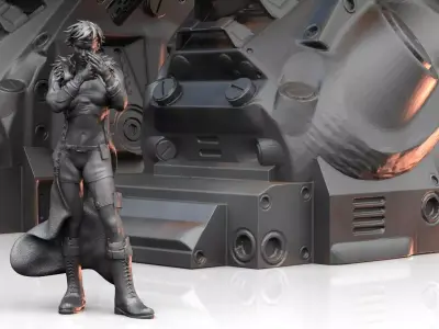 Female Character- Mercenary Natalija 3D print model