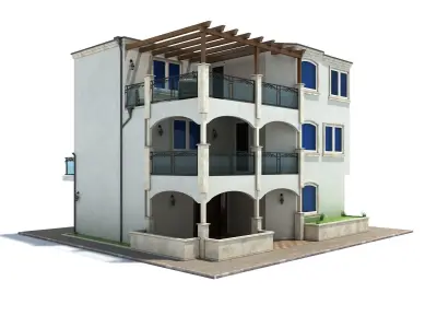 Family House Los Angeles 3D model