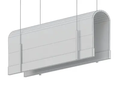 Tunnel - Suspended lamp 3D model
