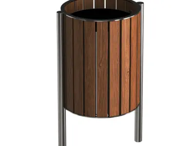 Exterior lamps and benches  3D model