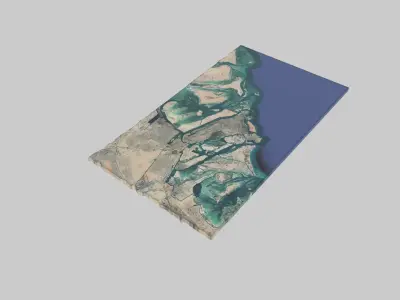 ABU DHABI City Low-poly 3D model