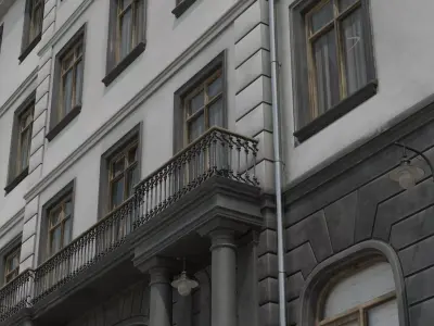 Street building 3D model