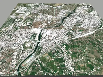Cityscape Oradea Romania 3D model