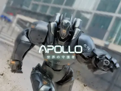 Low Poly  Robot - Apollo Low-poly 3D model