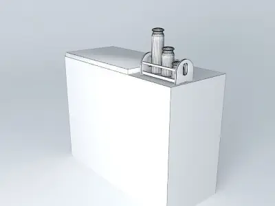 Dresser cabinet with drawers Free 3D model