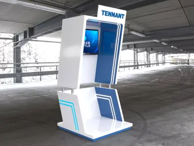High-Quality 3D Booth Model 3D model