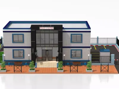 Police Station 3D model