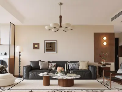 living room 3D model