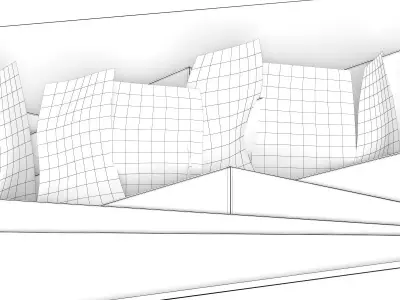 Wall Gas Fireplace 2 3D model