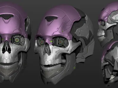 Scifi Skull 3D model
