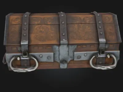 Antique Treasure Chest  Vault of Forgotten Riches 3D model