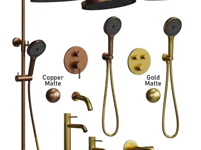 AltroBagno Bilancia faucet set 3D model