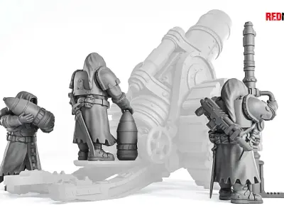 Janissaries - Artillery crew of the Imperial Force 3D print model