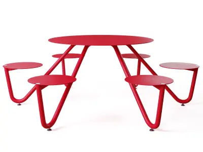 Park benches Orbit by mmcite 3D model