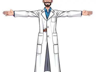 Charming Scientist Character model pack Low-poly 3D model