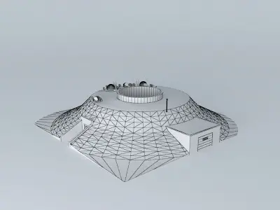 Interactive Underground House Free 3D model