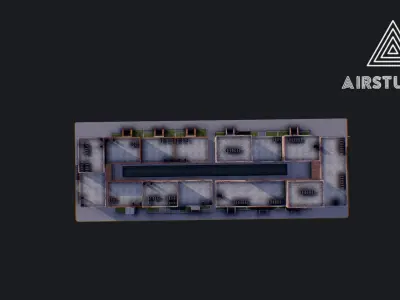 Low Poly - New York City Block Low-poly 3D model