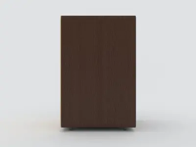 Cajon wooden cuboid 3D model