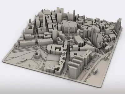 Part of London England 3D print model