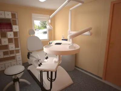 Modular building Medical Center 3D model