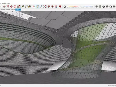 Sketchup Cultral Center F2 3D model