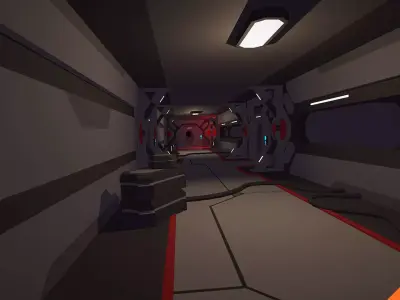 LowPoly SciFi Pack Low-poly 3D model