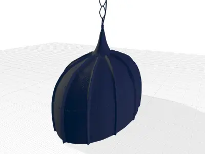 Dlyla Light Copper Single Pendant 3D model