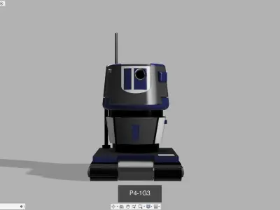 Droids star wars robot 3D Model Pack