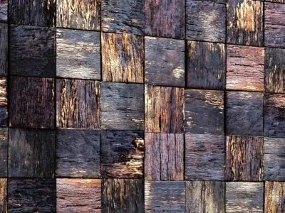 wood wall 1 3D model
