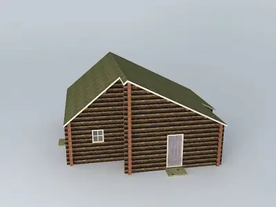 Log house Free 3D model