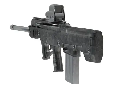 LA-K12 Puma Bullup Shotgun PBR Low Poly Low-poly 3D model