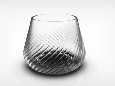 GLASS OF WHISKEY 3D print model